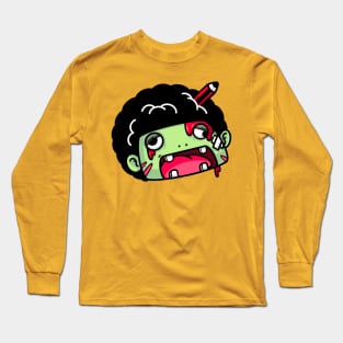 Afro Zombie (Head) Long Sleeve T-Shirt